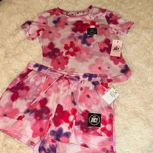 Women’s extra small, juicy by juicy couture pink pajama set brand new with tags